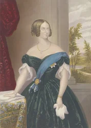 ビクトリア女王、1860年頃（アクアチント）
